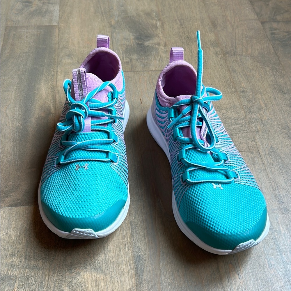 Teal and Pink Athletic Sneakers
